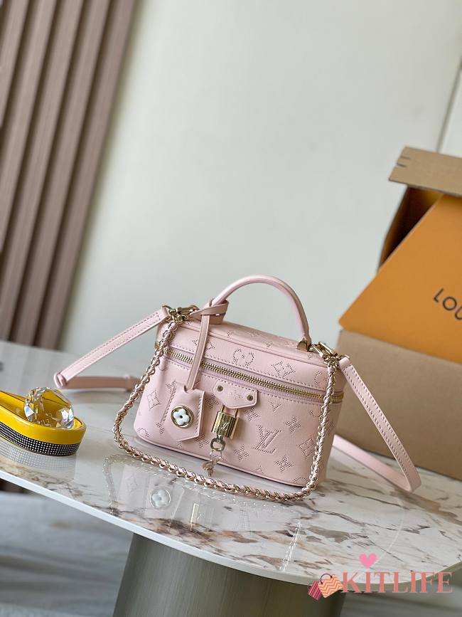 Kitlife louis vuitton Vanity Pouch pink bag - 11.5 x 6.5 x 19 cm - 1