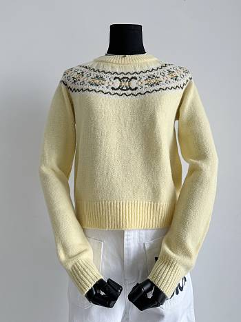 kitlife chanel sweater yellow