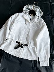 kitlife Louis Vuitton White Synthetic & Cotton Short Hooded Parka 1A5TTF - 3