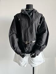 kitlife Louis Vuitton black Synthetic & Cotton Short Hooded Parka 1A5TT - 1