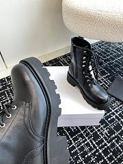 kitlife CELINE TRIOMPHE RANGERS MID LACE-UP BOOT in SHINY BULL black - 4