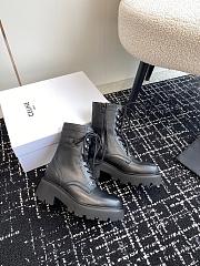 kitlife CELINE TRIOMPHE RANGERS MID LACE-UP BOOT in SHINY BULL black - 3