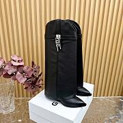 kitlife givenchy Shark Slip-on high boots Lock Cowboy boots in aged leather black - 3