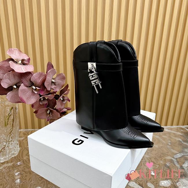 kitlife givenchy ankle boots soft leather black - 1