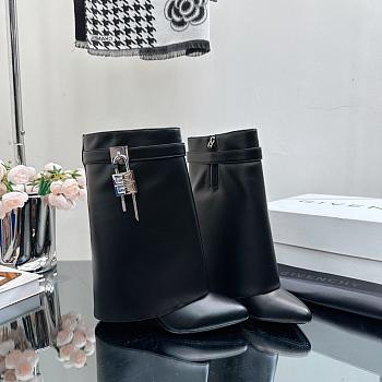 kitlife givenchy ankle boots  leather black