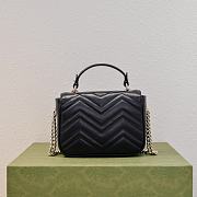 kitlife Gucci GG Marmont top handle bag black - 17 × 13 × 6 cm - 5