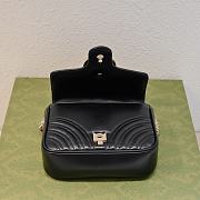 kitlife Gucci GG Marmont top handle bag black - 17 × 13 × 6 cm - 3