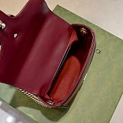 kitlife Gucci GG Marmont top handle bag red - 17 × 13 × 6 cm - 6