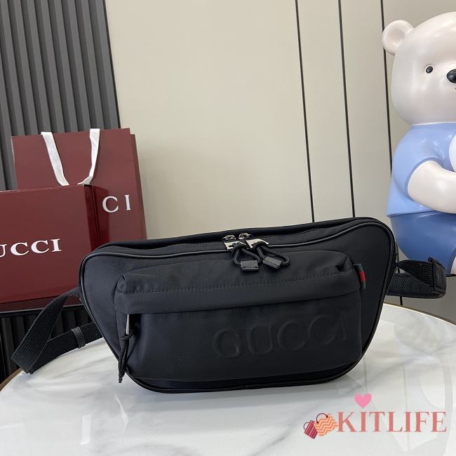 kitlife Gucci Logo belt bag black - 34x15x10 - 1