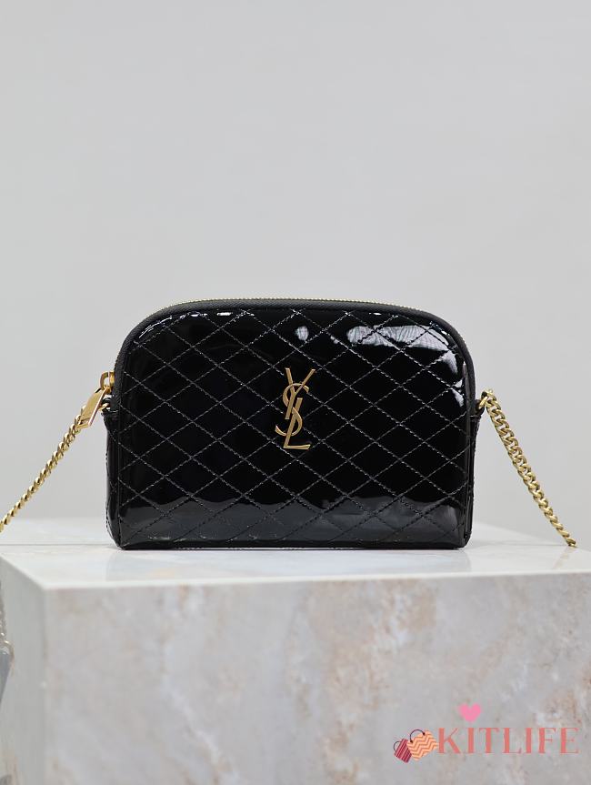 kitlife Saint Laurent Gaby patent leather shoulder bag - 19x3x3.5cm  - 1