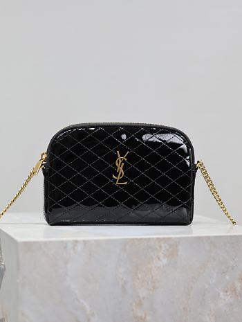 kitlife Saint Laurent Gaby patent leather shoulder bag - 19x3x3.5cm 