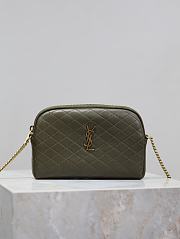 kitlife Saint Laurent Gaby patent leather shoulder bag green - 19x3x3.5cm - 1