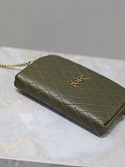 kitlife Saint Laurent Gaby patent leather shoulder bag green - 19x3x3.5cm - 6