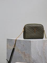 kitlife Saint Laurent Gaby patent leather shoulder bag green - 19x3x3.5cm - 5