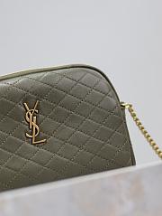 kitlife Saint Laurent Gaby patent leather shoulder bag green - 19x3x3.5cm - 3