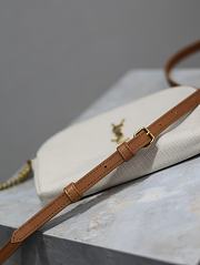 kitlife Saint Laurent Gaby patent leather shoulder bag cream - 19x3x3.5cm - 6