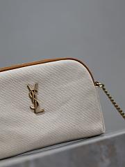 kitlife Saint Laurent Gaby patent leather shoulder bag cream - 19x3x3.5cm - 4