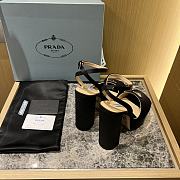 Kitlife Prada satin platform 135mm heels black - 5