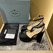 Kitlife Prada satin platform 135mm heels black - 2