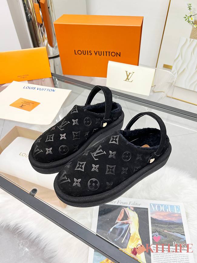 kitlife Louis Vuitton Aspen Platform Clog shoes black - 1