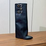 kitlife Givenchy Shark Lock Buckles leather ankle boots black - 4