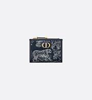 kitlife 30 Montaigne Dahlia Wallet Blue Toile de Jouy Reverse Jacquard 11.5 x 9 x 2 cm - 1