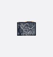 kitlife 30 Montaigne Dahlia Wallet Blue Toile de Jouy Reverse Jacquard 11.5 x 9 x 2 cm - 3