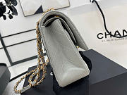 Kitlife Chanel flap bag gray gold hardware - 25cm - 5