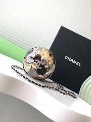 kitlife Chanel Camellia CC Sphere Minaudière Metallic and Crystal Bag  - 6