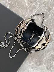 kitlife Chanel Camellia CC Sphere Minaudière Metallic and Crystal Bag  - 5