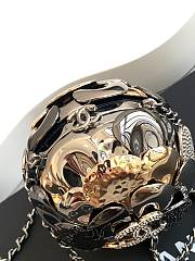 kitlife Chanel Camellia CC Sphere Minaudière Metallic and Crystal Bag  - 4