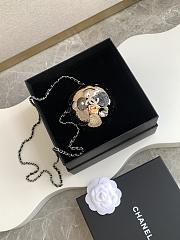 kitlife Chanel Camellia CC Sphere Minaudière Metallic and Crystal Bag  - 2
