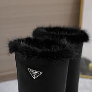 kitlife Prada Leather and shearling boots black  - 4