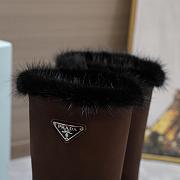 kitlife Prada Leather and shearling boots brown - 6