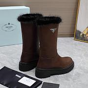 kitlife Prada Leather and shearling boots brown - 5