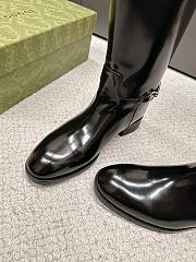 kitlife Gucci Women's slim Horsebit boot black - 4