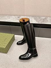 kitlife Gucci Women's slim Horsebit boot black - 2