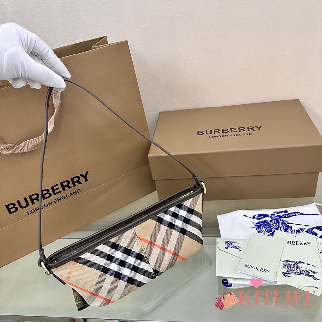 kitlife Burberry Vintage Check mini bag brown - 20x10x9 cm - 1