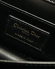 kitlife Mini Dior Ange Bag Latte Macrocannage Lambskin black - 20x5x12cm - 5