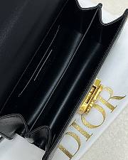 kitlife Mini Dior Ange Bag Latte Macrocannage Lambskin black - 20x5x12cm - 4