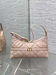 Kitlife Dior Caro Mini Hobo Shoulder Bag Pink - 23 x 13 x 6 cm - 1