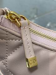 Kitlife Dior Caro Mini Hobo Shoulder Bag Pink - 23 x 13 x 6 cm - 6
