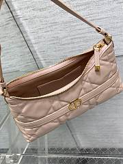 Kitlife Dior Caro Mini Hobo Shoulder Bag Pink - 23 x 13 x 6 cm - 5