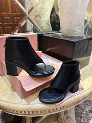 kitlife Miu Miu Thong Block Heeled Ankle Boots black - 4