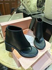 kitlife Miu Miu Thong Block Heeled Ankle Boots black - 3