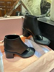 kitlife Miu Miu Thong Block Heeled Ankle Boots black - 2