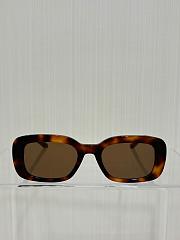 Saint Laurent SL-M130 004 Sunglasses Women's Havana/Brown Rectangle Shape 53mm - 1