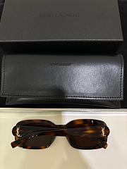 Saint Laurent SL-M130 004 Sunglasses Women's Havana/Brown Rectangle Shape 53mm - 2