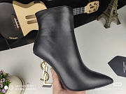 Kitlife YSL Opyum 110 YSL Burgundy Heeled Boots black - 5