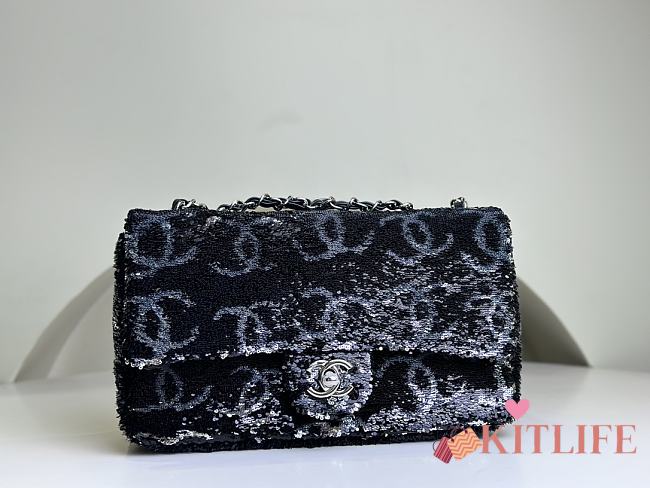 Kitlife Chanel flap bag black - 25x14x9cm - 1
